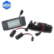 LED License Lights Number Plate Lamps For Opel Vauxhall Zafira C Astra J Estate