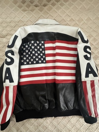 Usa flag leather - usa,