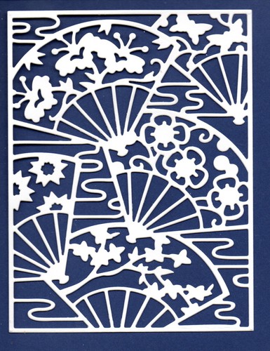 New oriental fan card fron - card,