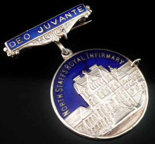 Sterling silver nursing badge - silver,