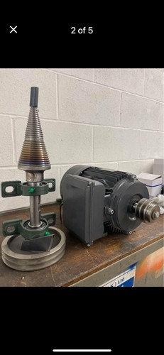 Cone log splitter - and, 5hp