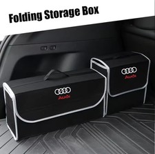 Audi Foldable Boot Storage Organiser Set – Black or Grey with Logo