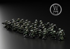 GMO SRF Troopers - Tabletop RPG - Wargaming - 6mm - Sifi - Resin Miniatures