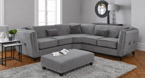 Rimini corner grey sofa - rimini,