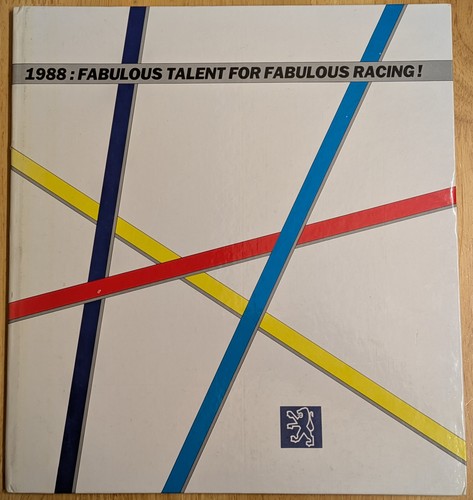 Peugeot book 1988 fabulous - peugeot, 1988: