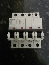 Siemens C25 25A 5SY64 Four pole MCB circuit breaker