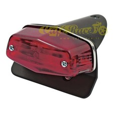 Rear Light Mini Lucas in Matte Black Metal Universal Cafè Racer Approved