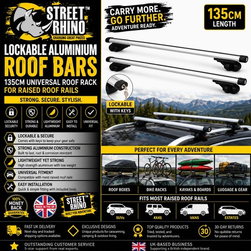 Lockable roof bars 135cm for - roof,