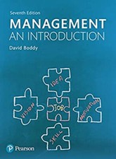 Management : An Introduction Paperback David Boddy