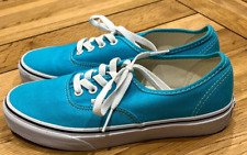 VANS Authentic Light Blue LOW TOPS Classics Summer Trainers UK Size 5 ✅