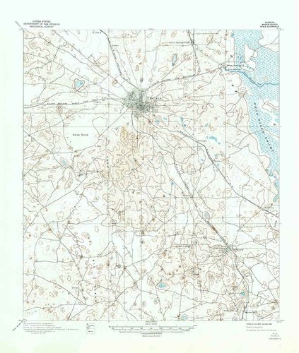 1895 topo map ocala quad - map, of