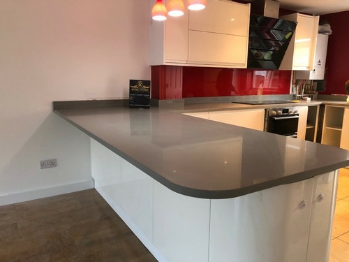 Dark grey stone quartz and - stone,