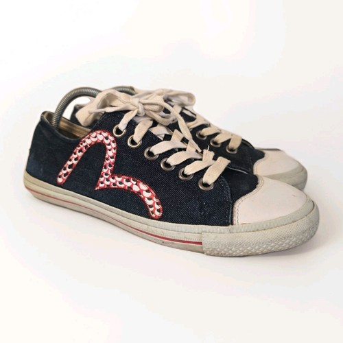 Evisu denim canvas trainers - trainers, uk