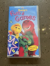 Vintage Barney's Fun & Games VHS 1997 PolyGram Video Children's Classic