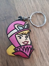 Wacky Races Penelope Pitstop Keyring Vintage Retro Hanna Barbera Rubber 2000