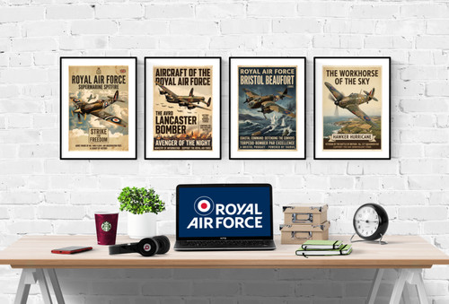 Raf wwii plane vintage style - raf,
