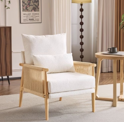 Boucle chair braid accent - boucle,