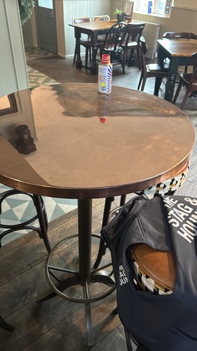High round bar table - round,