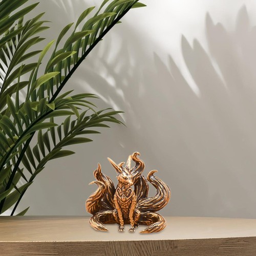 Mini fox statue ornament - fox,