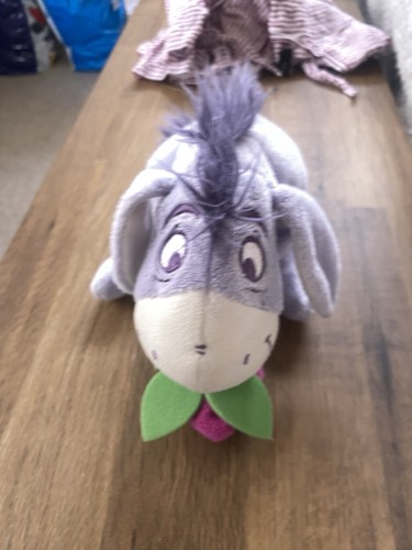 Eeyore with rose - rose,, plush