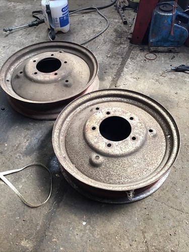 Nuffield tractor front wheels - front,