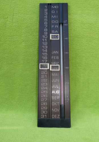 Vintage tin thermometer with - vintage,