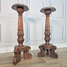Antique Pair Plant Stands