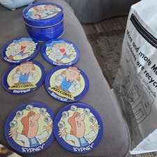 Tetley Tea Metal Coasters Collectibles and tin