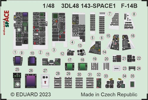 Eduard ed3dl48143 grumman - eduard,