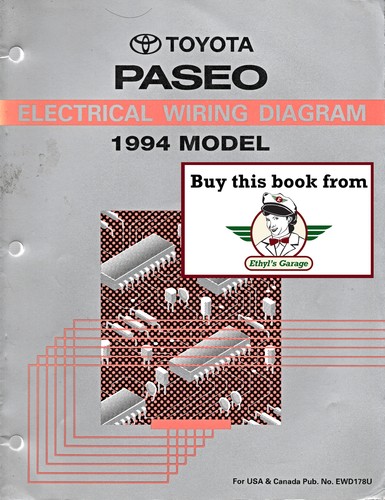 1994 toyota paseo factory - paseo,
