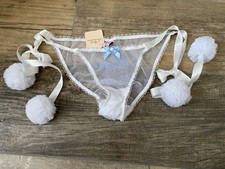 Agent Provocateur Wedding "HITCHED" Tie Side Knickers - SMALL - New With Tags!