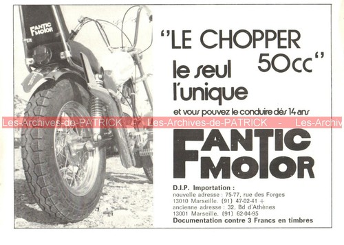 1977 fantic motor chopper - motor,