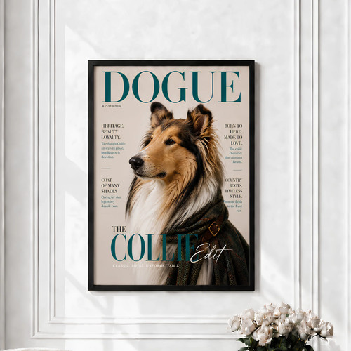 Rough collie douge - collie, fashion