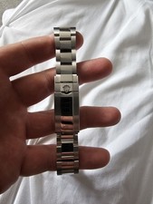 Rolex Oyster Bracelet Brushed Steel & Chrome 20mm End Links Ref 94700