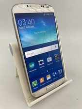 Samsung Galaxy S4 White Unlocked 16GB 5.0" 13MP Android Smartphone Fault #C09