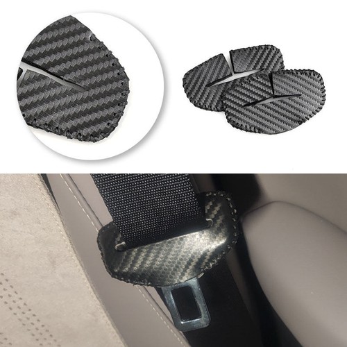 Pair black carbon leather car - black,