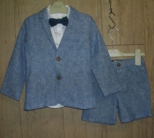 Next Boys Blue Linen Shorts