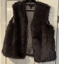 New Look Brown Faux Fur Gilet