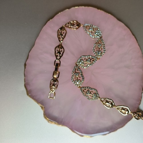 Gold finished bracelet - bracelet, 14k