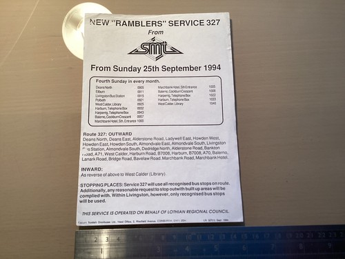 Smt eastern scottish bus route - scottish,
