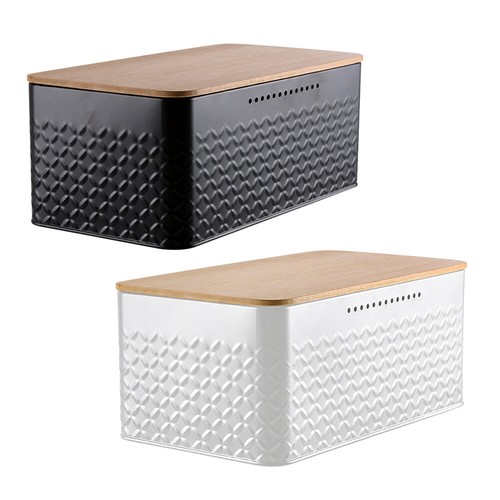 Large metal bread bin - bread,