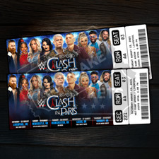 WWE Road To Clash In Paris Mock Ticket 2025 UK Tour | Personalized Gift Reveal