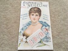 C1900 VINTAGE ASPINALL’S”NEIGELINE”SKIN CREAM ADVERTISING INSERT