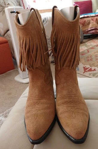 Women brown suede sants - women's,