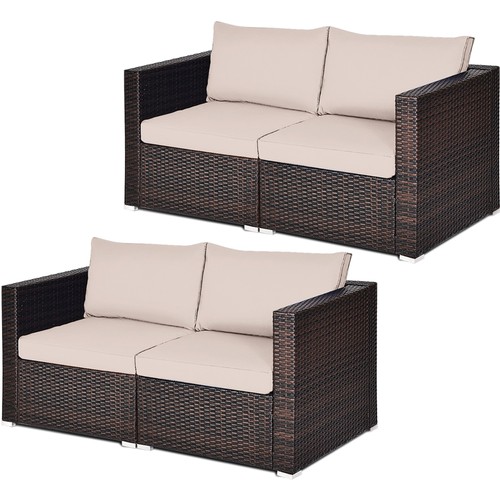 4pcs rattan corner - rattan, sofa