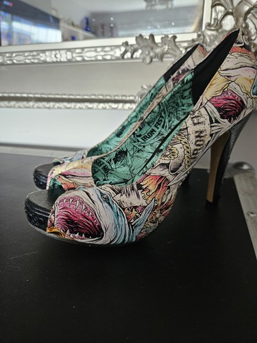 Iron fist peep toe high - iron, heel