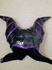 Maleficent Headpiece Horns Fancy Dress Halloween Sleeping Beauty Disney One Size