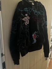 Black Ed Hardy Hoodie Tiger