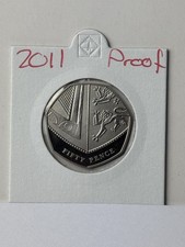 2011 Proof Shield 50p Coin