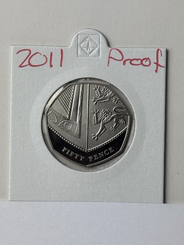 2011 proof shield 50p coin - 2011,